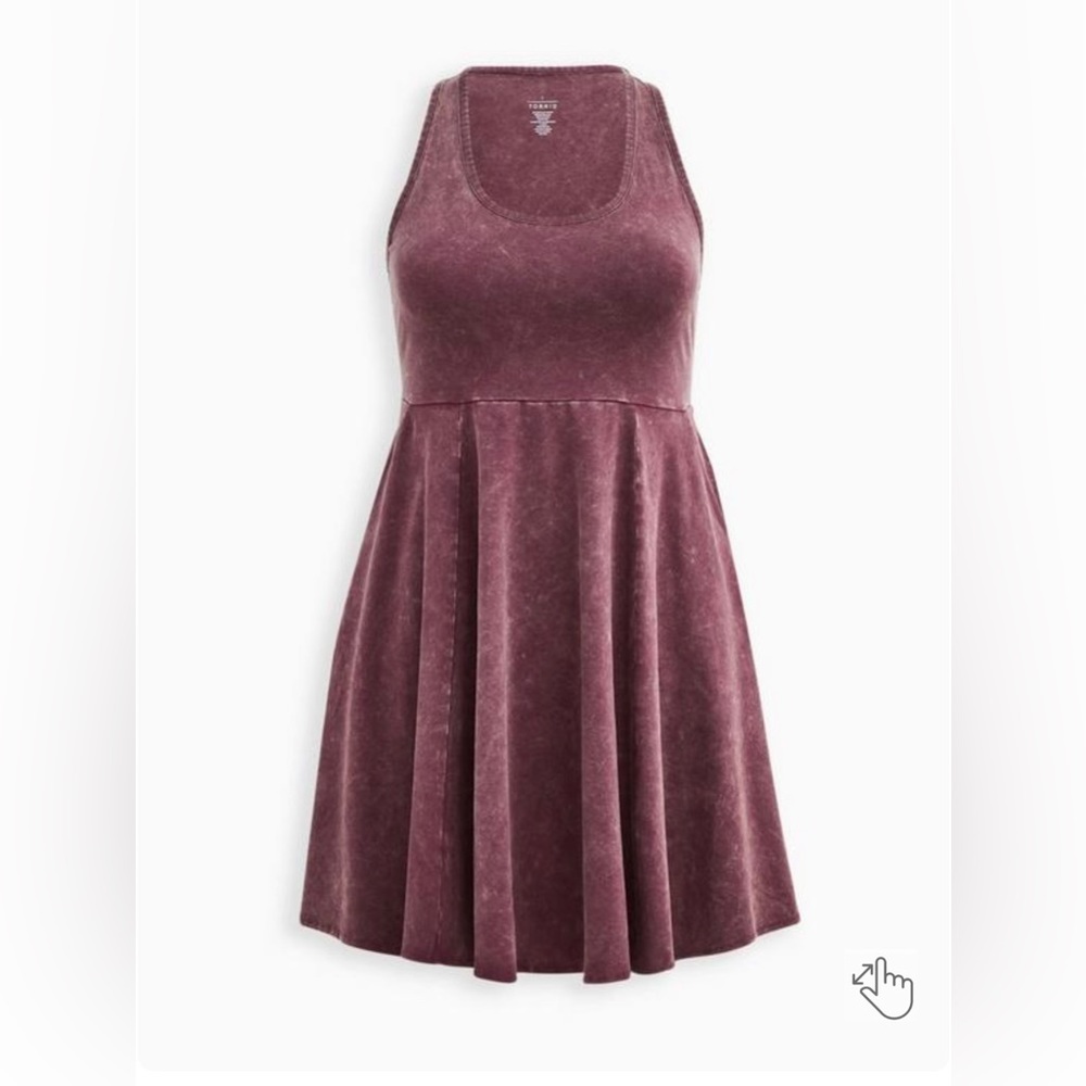 Torrid Mini Foxy skater Dress size 1 purple wash NWTs
